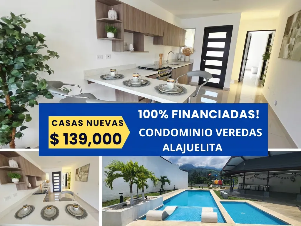 Venta de casa nueva, Condominio Veredas, Alajuelita, entrega inmediata,