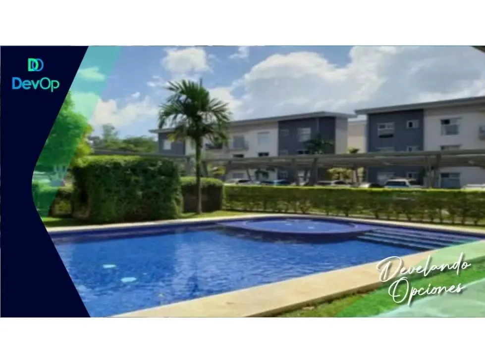 Venta de apartamento con línea blanca, condominio en San Antonio Belén