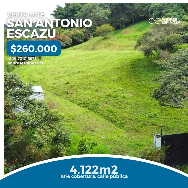 AE ARQUITECTURA | FOR SALE LOT IN SAN ANTONIO, ESCAZÚ 1190