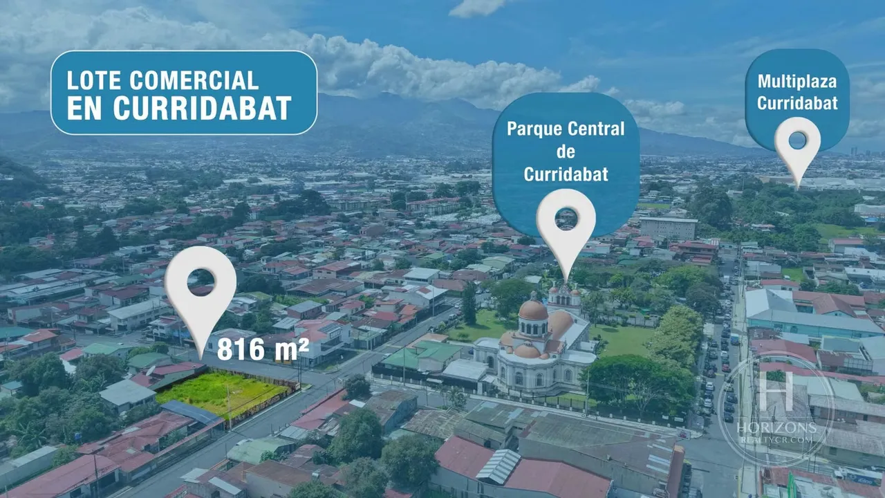 id 38949 Venta de Lote Comercial en el Centro de Curridabat