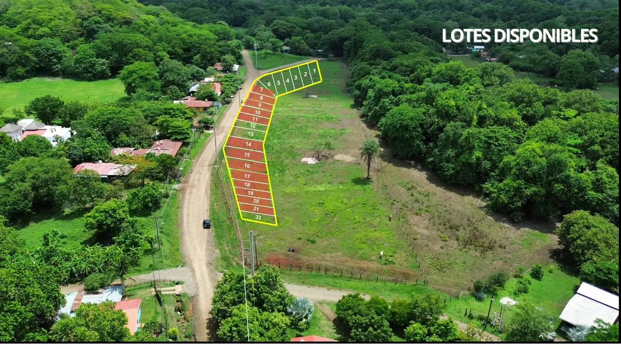 Venta de lotes a 15 minutos de Playa Potrero.