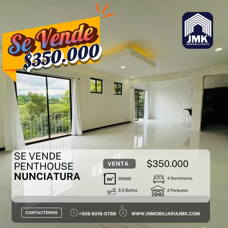¿Busca el equilibrio perfecto entre elegancia, amplitud y la mejor ubicación de San José? Este espectacular Penthouse ...