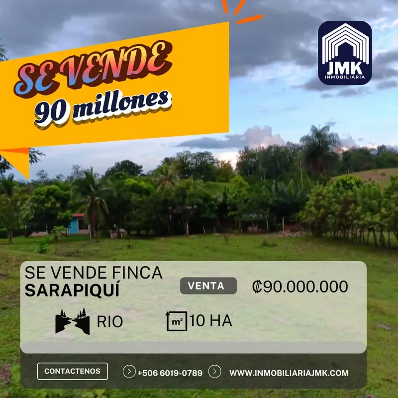 FINCA EN VENTA EN SARAPIQUI