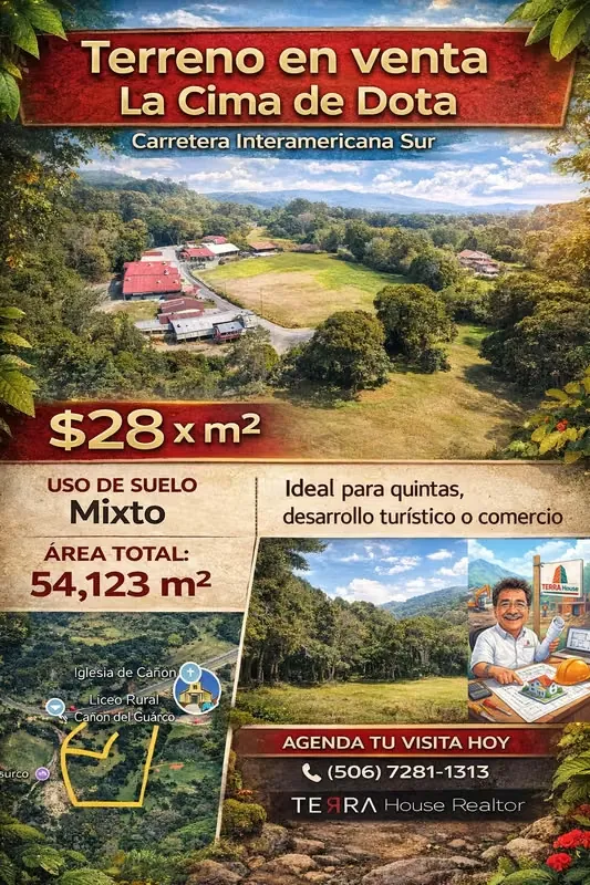 54,123 M2 APTA PARA DESARROLLO DE PROYECTO TURISMO CABANAS ETC $ 1.5 millones dls.
