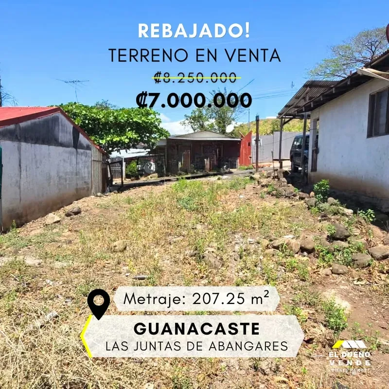 Terreno en Venta en Guanacaste Abangares
