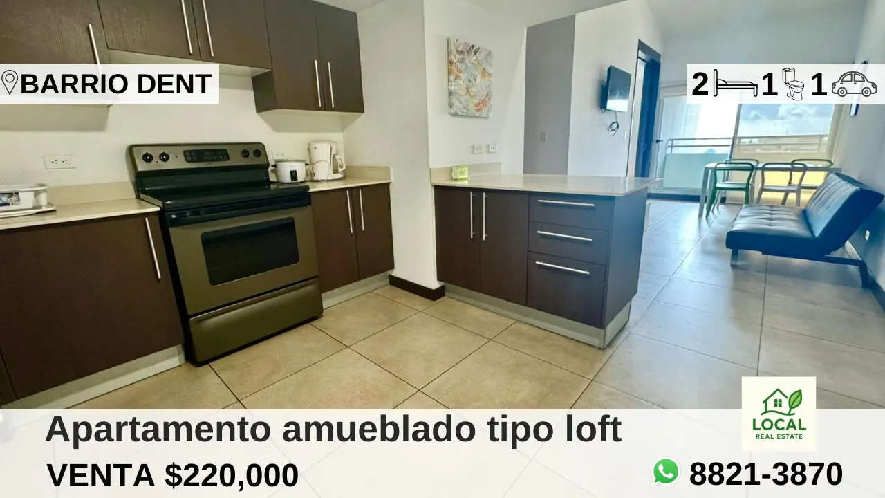 Apartment furnished loft type in Barrio Dent