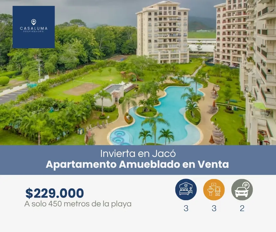 Apartamento en venta en Jacó