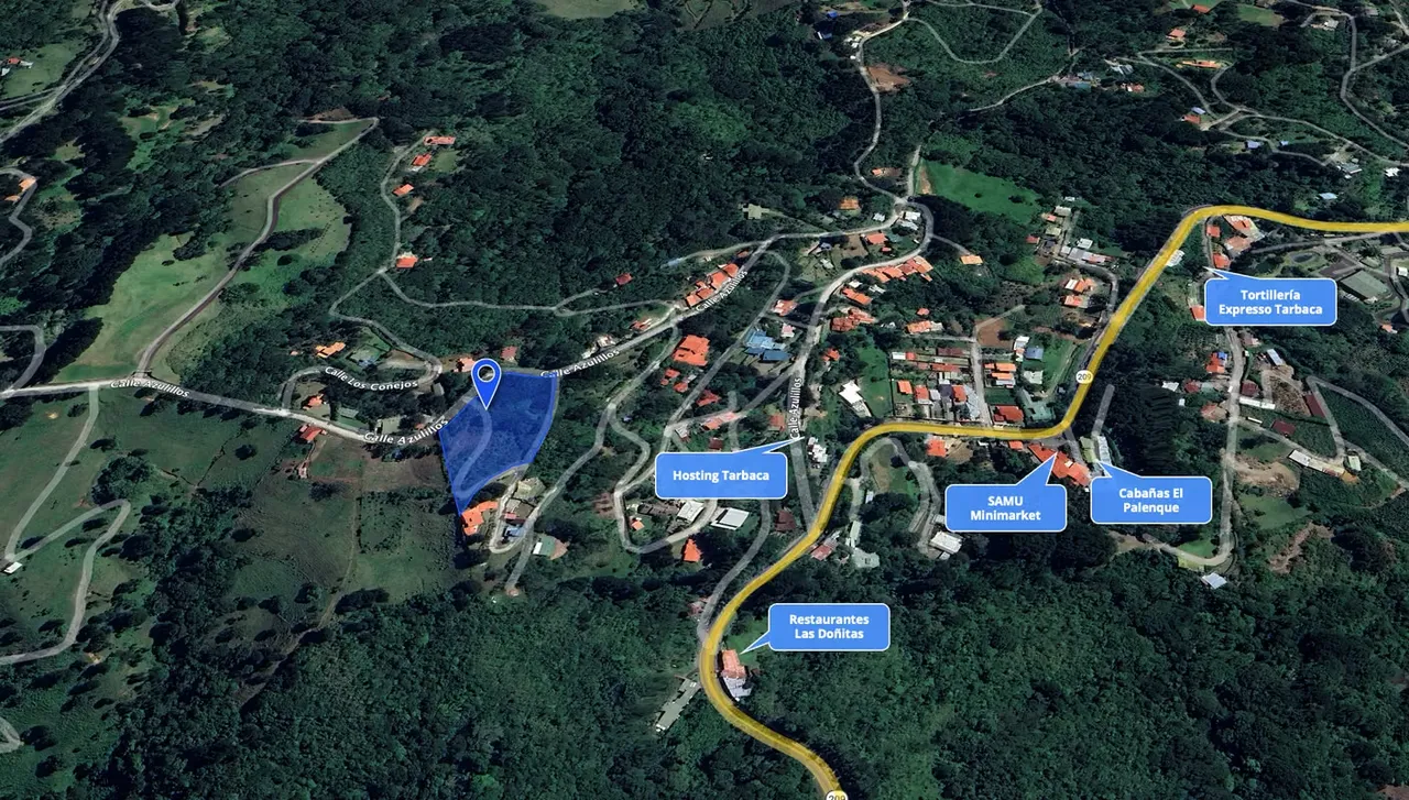 Terreno en venta en Tarbaca, Aserrí – 8,455 m² a 4 minutos de la Ruta Nacional Secundaria 209