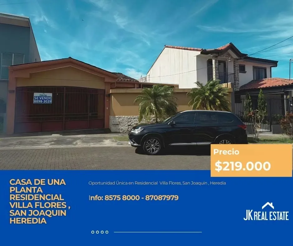 ¡LA COMODIDAD DE CASA DE UNA PLANTA EN EL MEJOR CLIMA DE HEREDIA TE ESPERA!