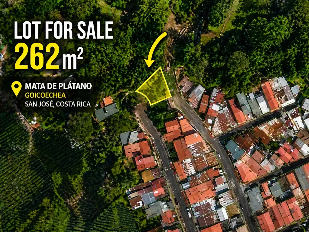 Lot for Sale in Mata de Plátano, Goicoechea | 262 m² | Great Opportunity | Ready to Build