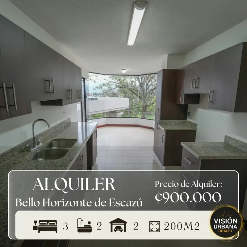 Spacious apartment in the Altos Condominium in Bello Horizonte, Escazú. This boutique 7-story tower has only 14 units and offers 200 square meters of living space ...