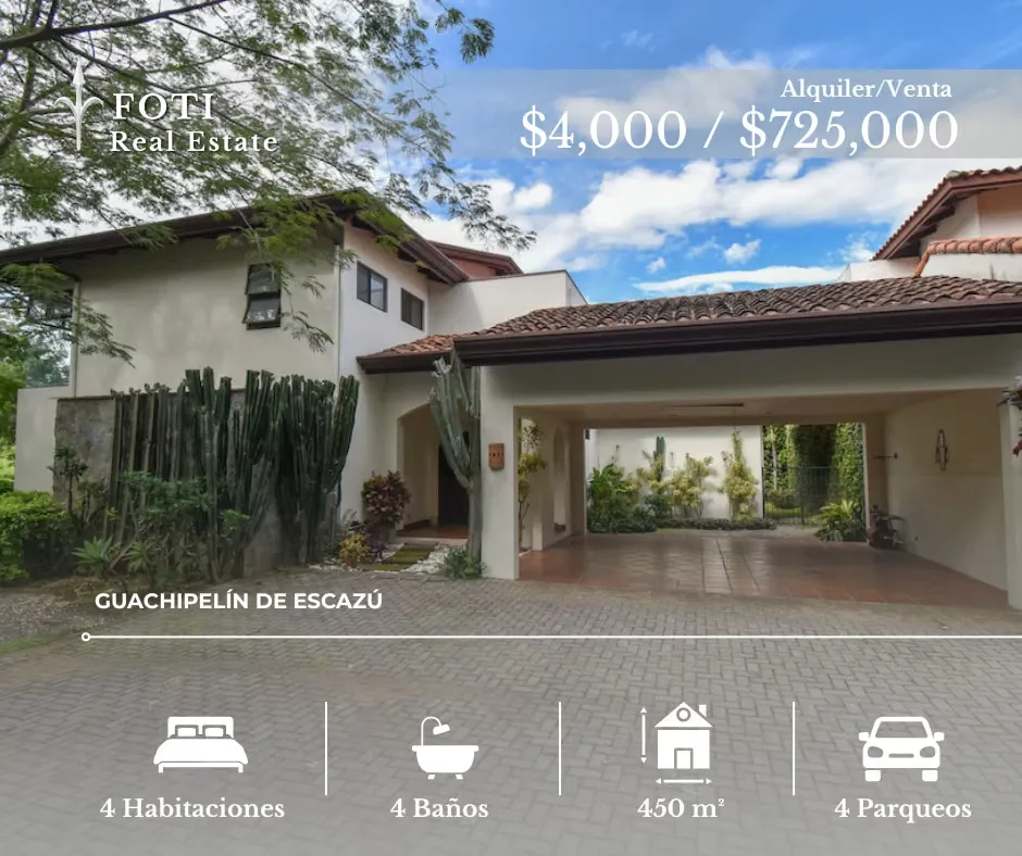 THE HOUSE IS RENTED MEDITERRANEAN STYLE GUACHIPELIN ESCAZÚ