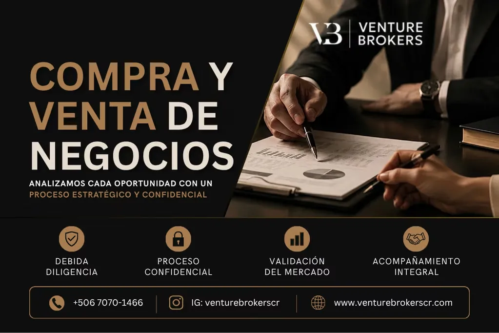 Compra y Venta de Negocios en Costa Rica: En Operación, Facturando y con Flujo Positivo