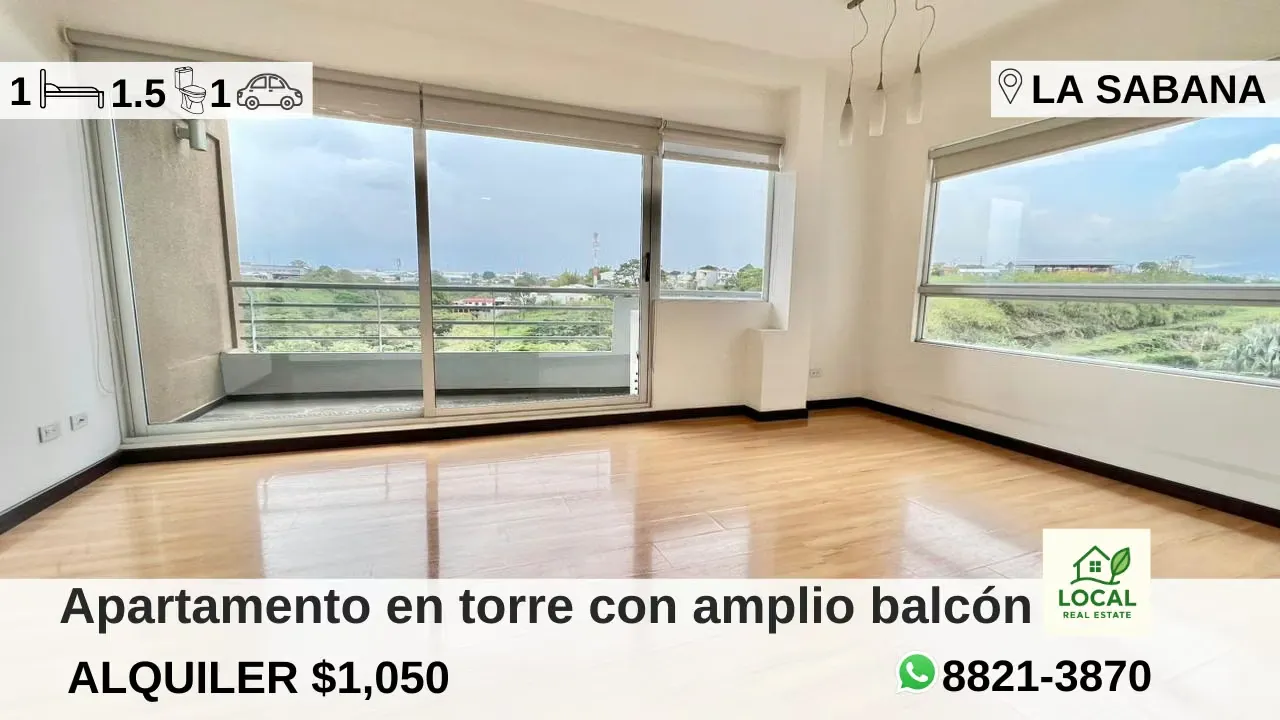 1-bedroom apartment for rent in La Sabana