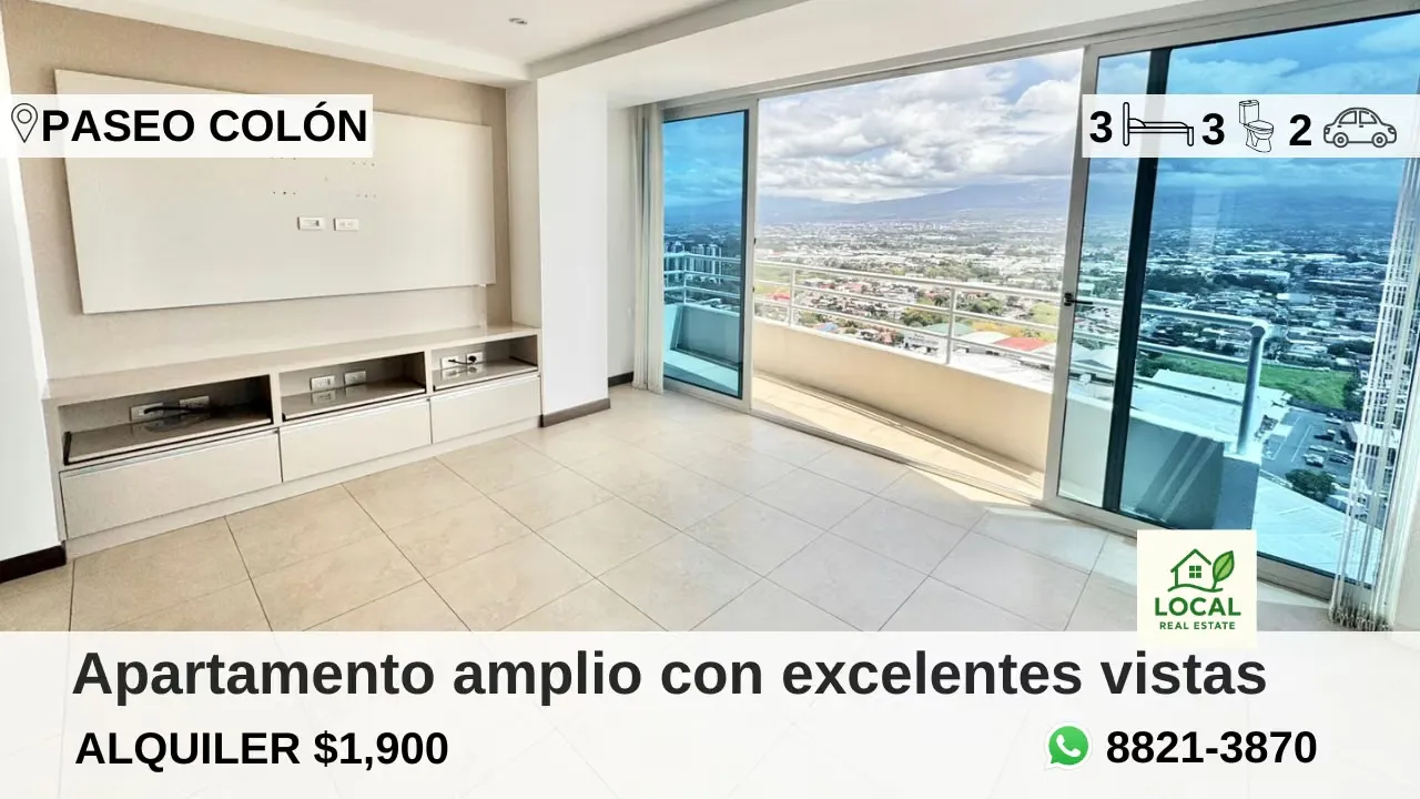 Amplio apartamento de tres dormitorios en Paseo Colón