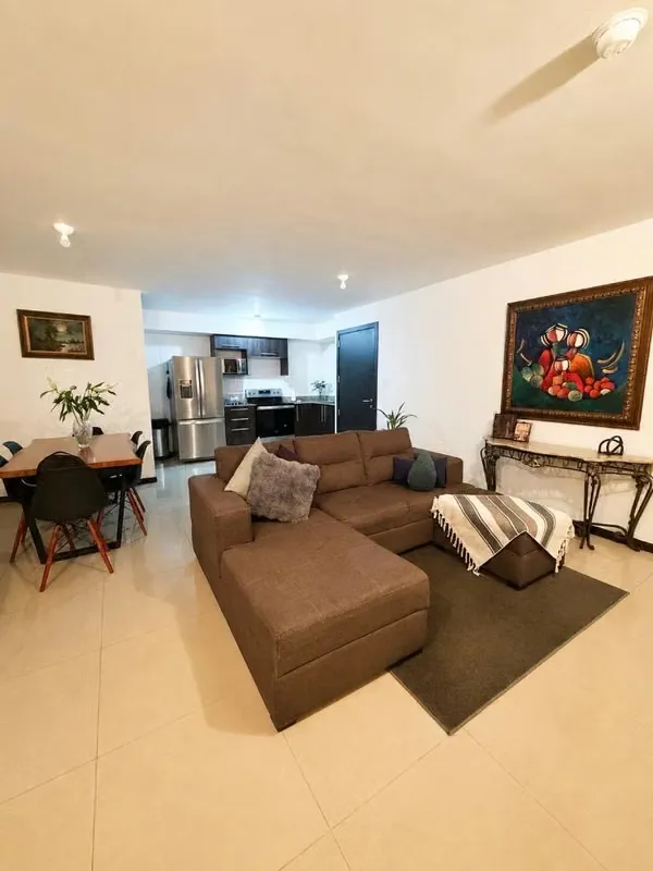 Furnished apartment is rented inside Condominium