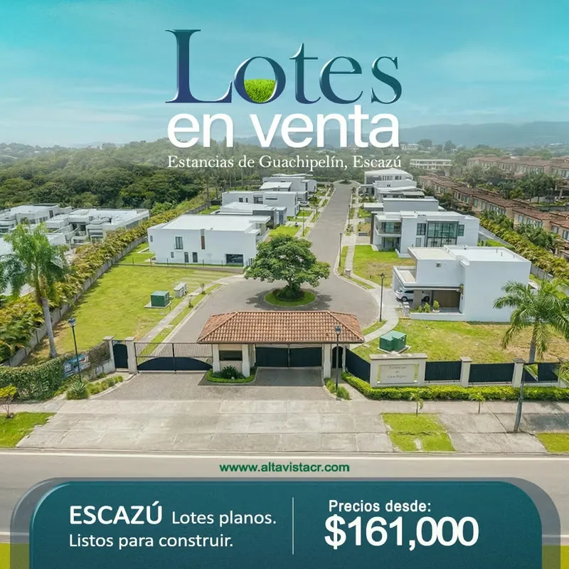 Venta de Lotes en Guachipelín de Escazú