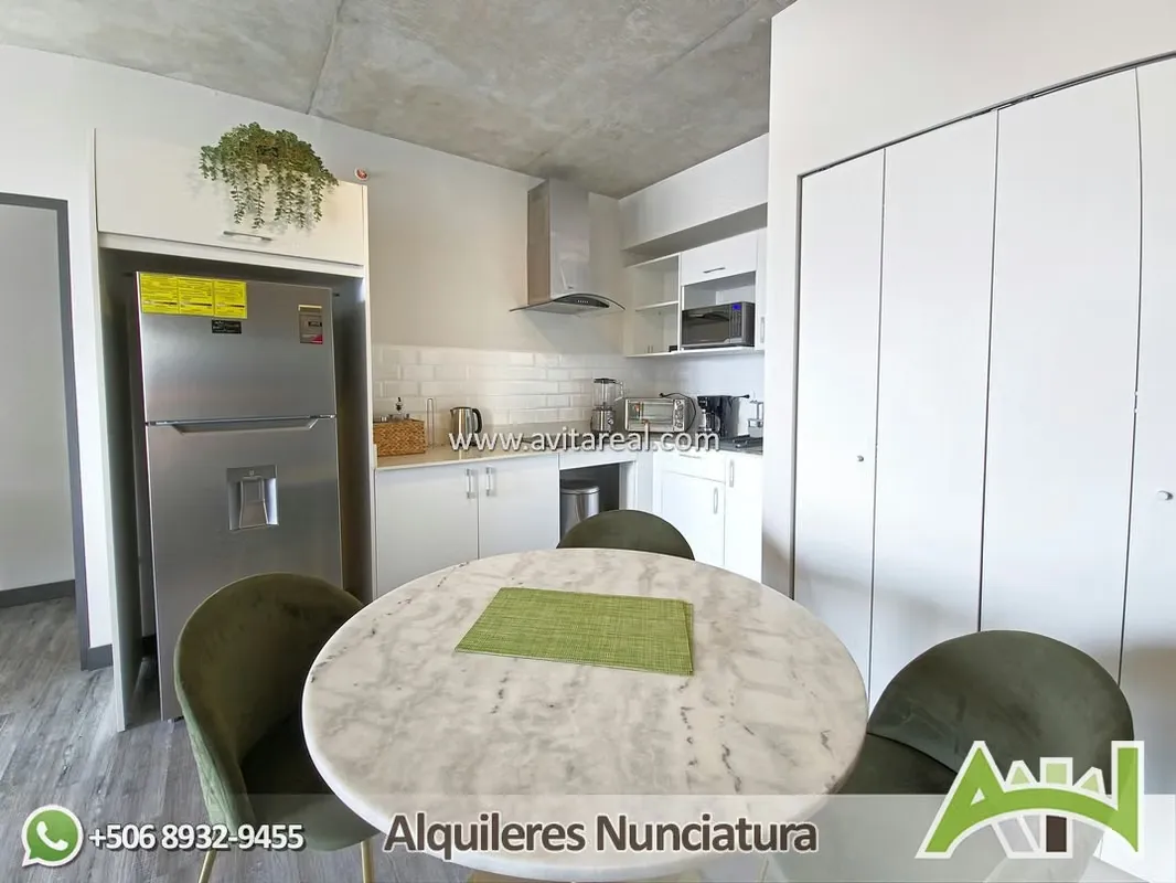 Se renta precioso apartamento de 2 habitaciones, full amoblado, en Núcleo Sábana