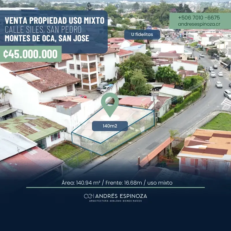AE ARQUITECTURA | MIXED-USE LOT FOR SALE IN SAN PEDRO AE 1282