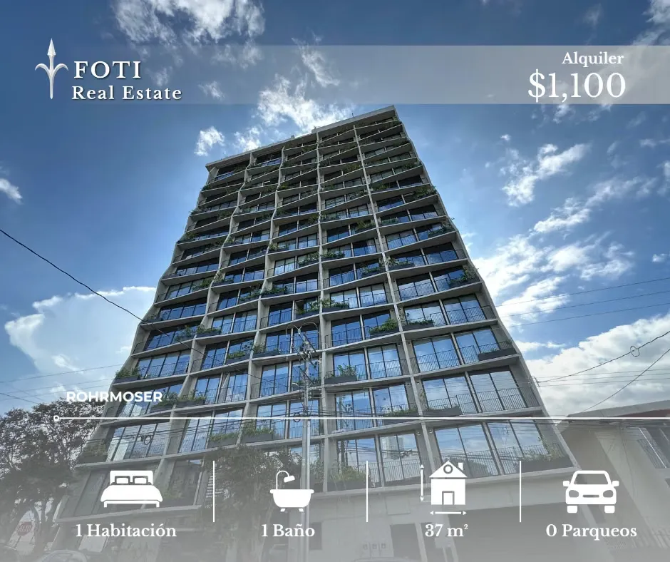 Alquiler de apartamento estudio amueblado en torre U Nunciatura