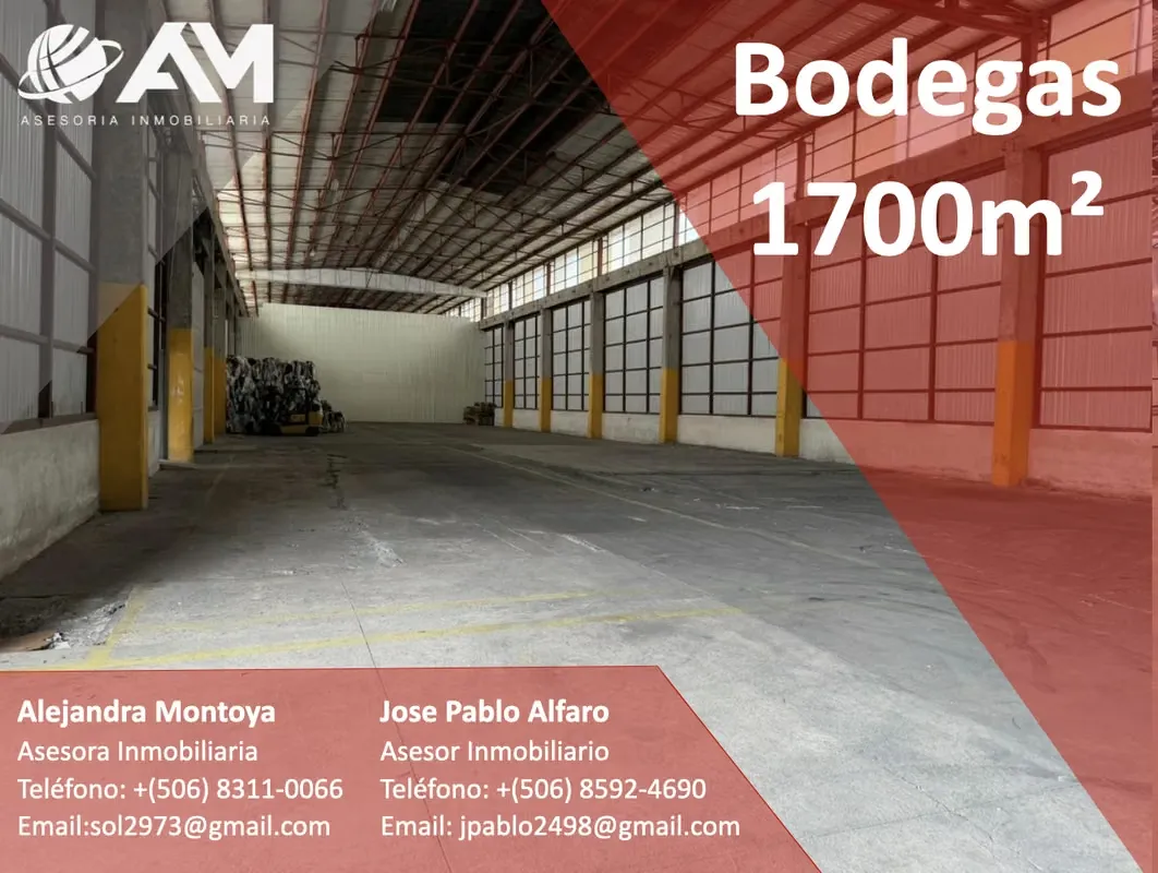 CONTAMOS CON BODEGAS Y NAVES INDUSTRIALES EN TODO EL GAM, CONTACTENOS SERA UN PLACER ATENDERLE.