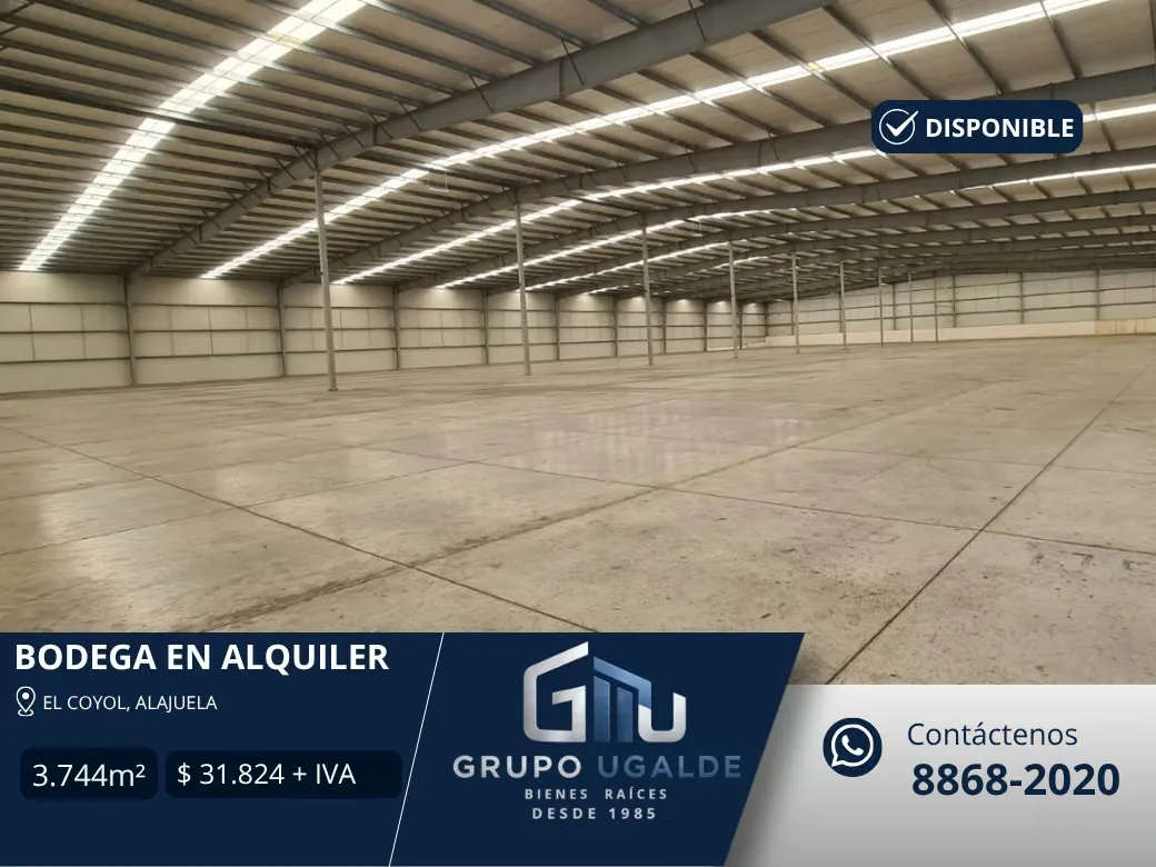 Bodega en Alquiler | Coyol, Alajuela