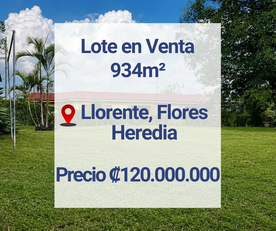 Lote en venta en Llorente de Flores, Heredia